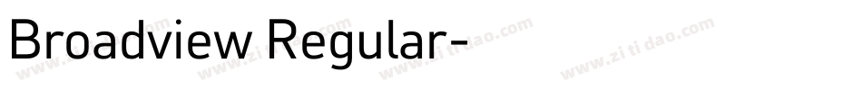 Broadview Regular字体转换